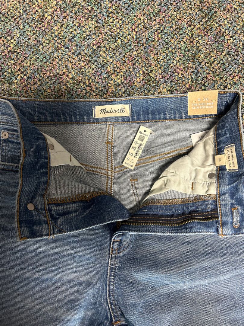 Madewell NWT The High-Rise Slim Boyjean