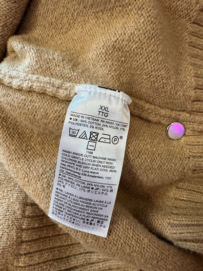 Banana Republic XXL Tan Ucut LS knit sweater plain