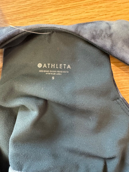 Athleta S Grey Tie Dye Longline Sports Bra
