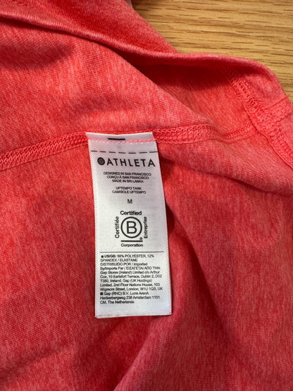 Athleta M Pink Ucut flowy athleetic tank
