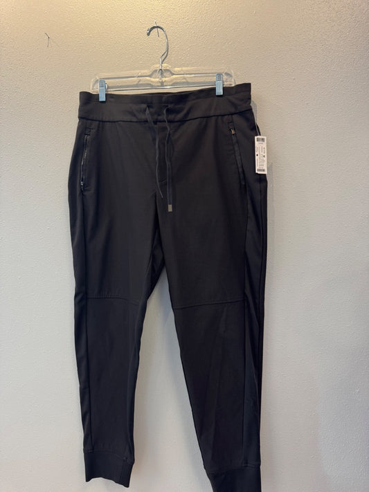 Athleta 14 Black slip on jogger w/ ties/zip pockets