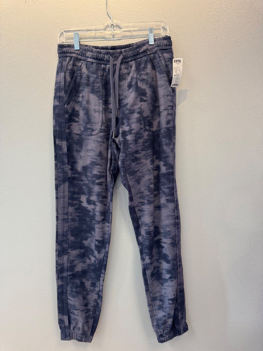 Athleta 6T Purple patterned slip on jogger w/ ties