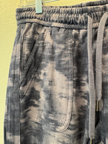 Athleta 6T Purple patterned slip on jogger w/ ties