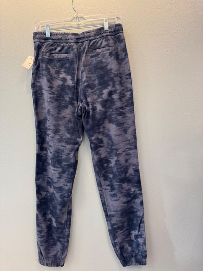 Athleta 6T Purple patterned slip on jogger w/ ties