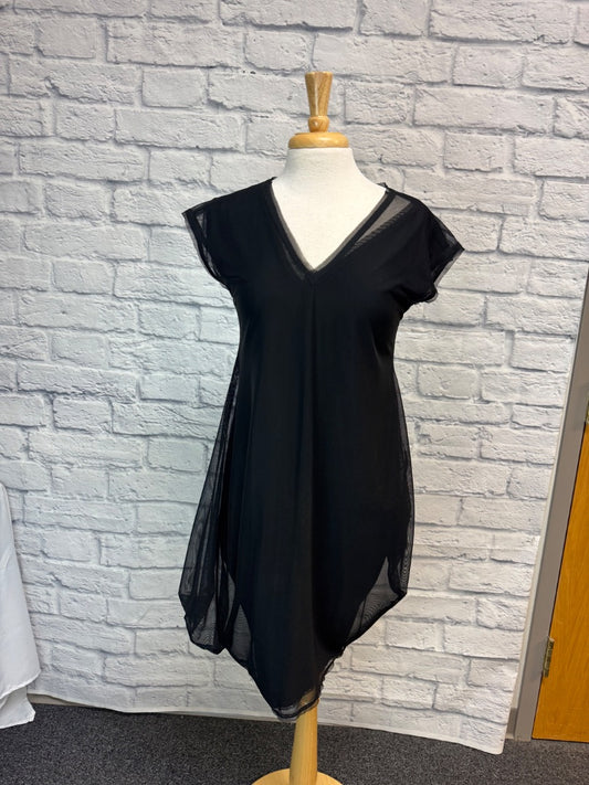 Marie Saint Pierre S Black SS Mesh overlay