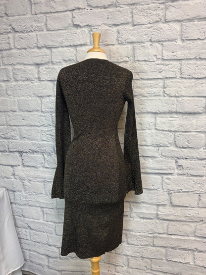 Frame S black/gold LS Shine Midi