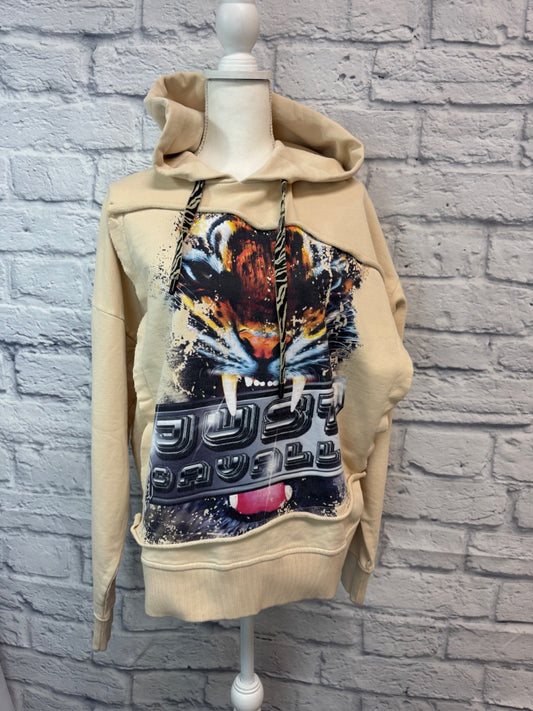 Just Cavalli S Tan NWT Tiger Hoodie