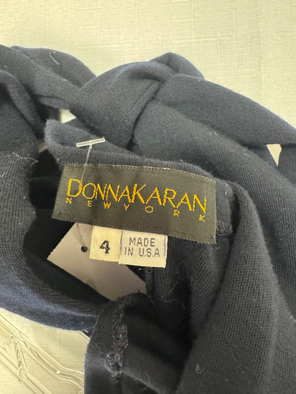 Donna Karan 4 Blue Vintage WOOL Jumpsuit