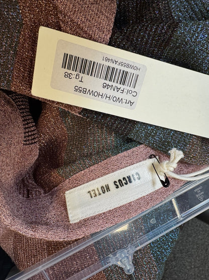 Circus Hotel S Pink/Blue Shiny stripe midi