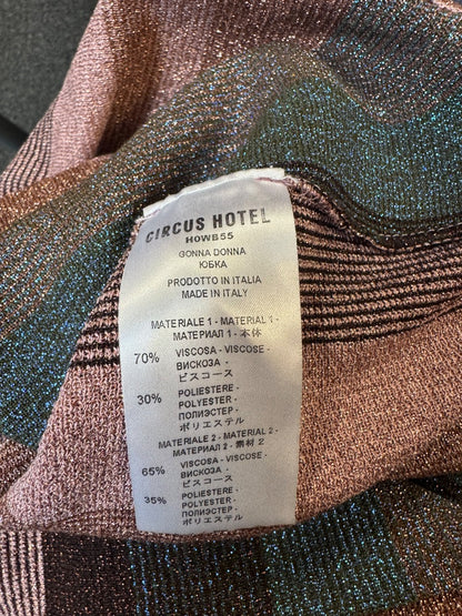 Circus Hotel S Pink/Blue Shiny stripe midi