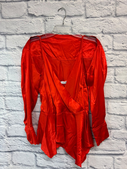 JW Anderson 6 Orange Satin tank/short cardi NWT
