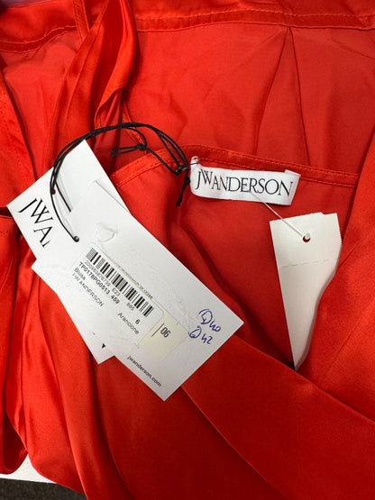 JW Anderson 6 Orange Satin tank/short cardi NWT