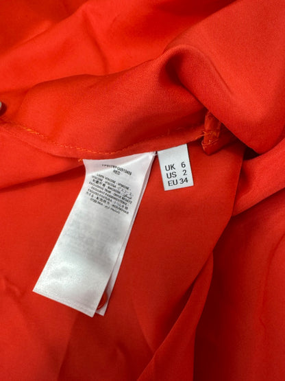 JW Anderson 6 Orange Satin tank/short cardi NWT