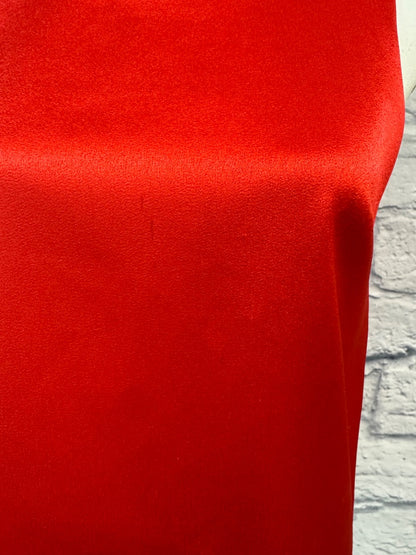 alice + olivia S Red silk high neck ruffle sleeveless