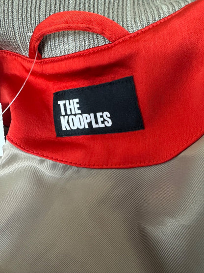 The Kooples S Red Satin Bomber bttn frnt