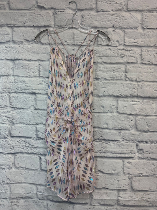 IRO S Pink pink strapless mini NWT/metallic