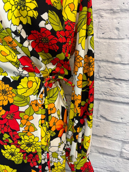 Attico S white/green LS floral wrap