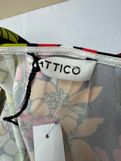 Attico S white/green LS floral wrap