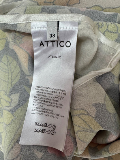 Attico S white/green LS floral wrap