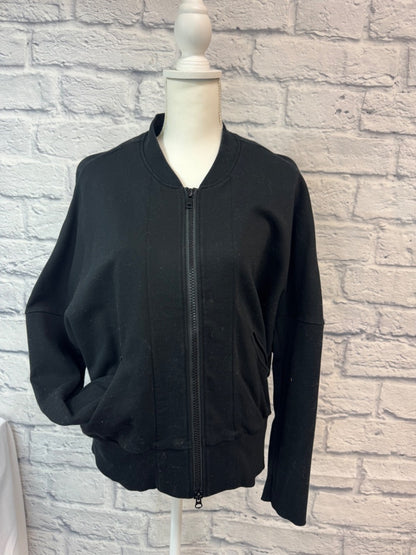 maria + cornejo M Black LS thick full zip