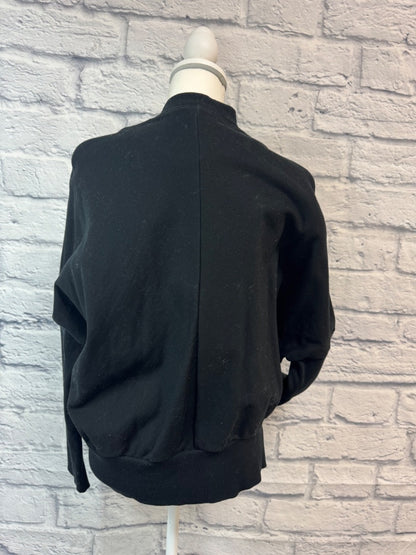 maria + cornejo M Black LS thick full zip