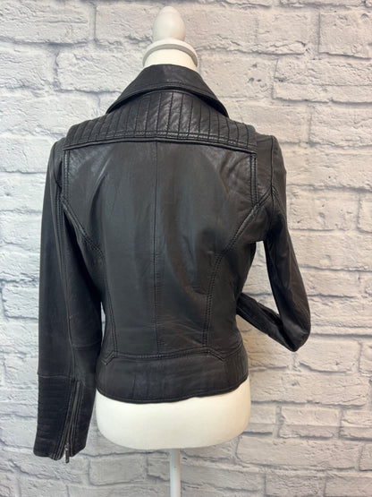Michael Kors M Black LEATHER Moto