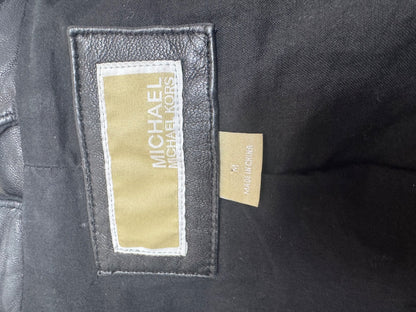 Michael Kors M Black LEATHER Moto