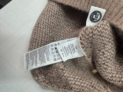 all saints M Pink LS Crewneck Star print