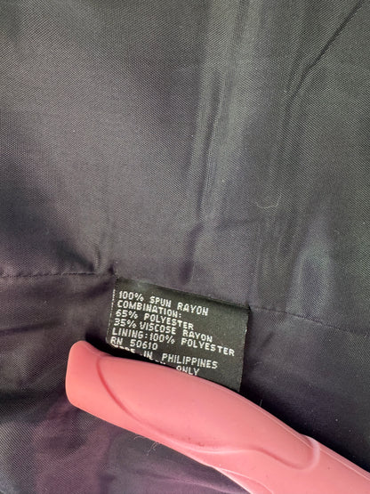 le suit M blue/tan Ls Houndstooth no collar