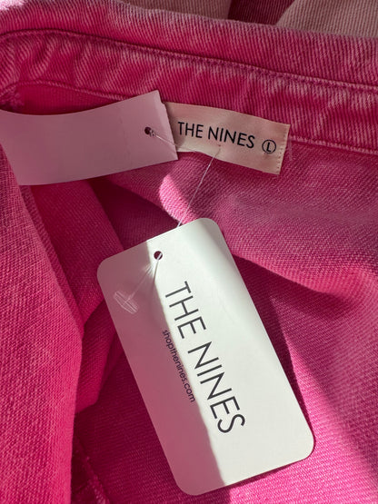 The Nines L Pink 2 tone denim jacket NWT