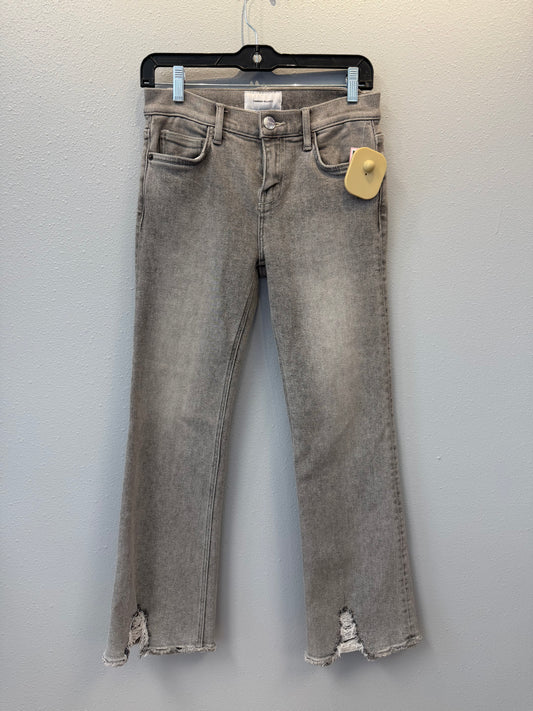 Current/Elliott 2 Gray raw hem mini flare