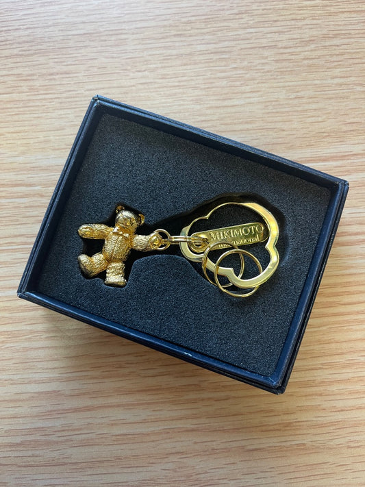 Mikimoto  Gold Bear Key Chain