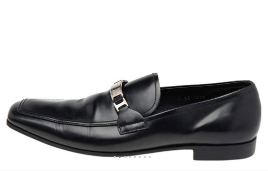 Prada Black Men's Leather Loafers