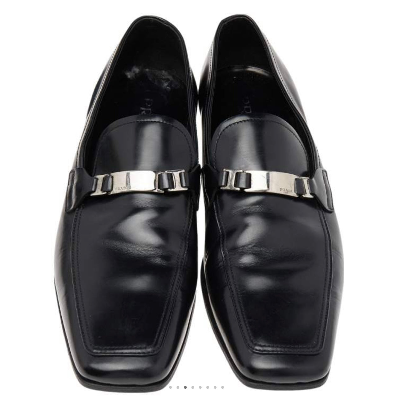 Prada Black Men's Leather Loafers