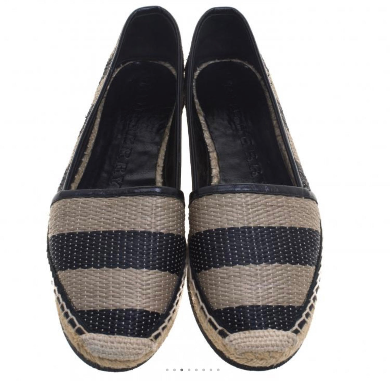 Burberry "Two Tone Striped Raffia Hodgeson Espadrilles"