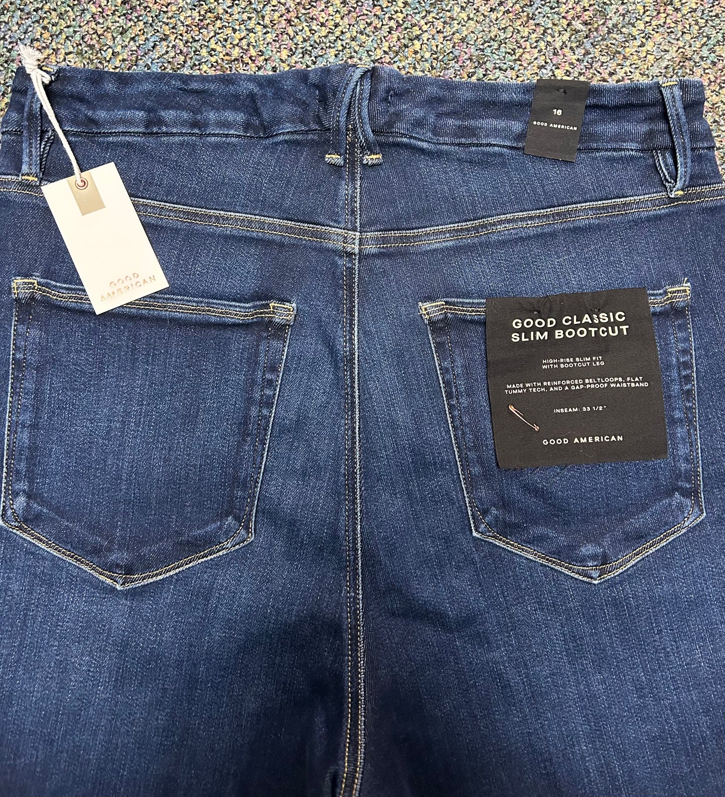 Good American "Classic Slim Bootcut" Jean