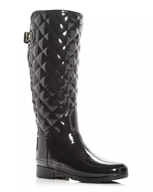 Hunter "Refined Gloss Quilted" Rain Boot
