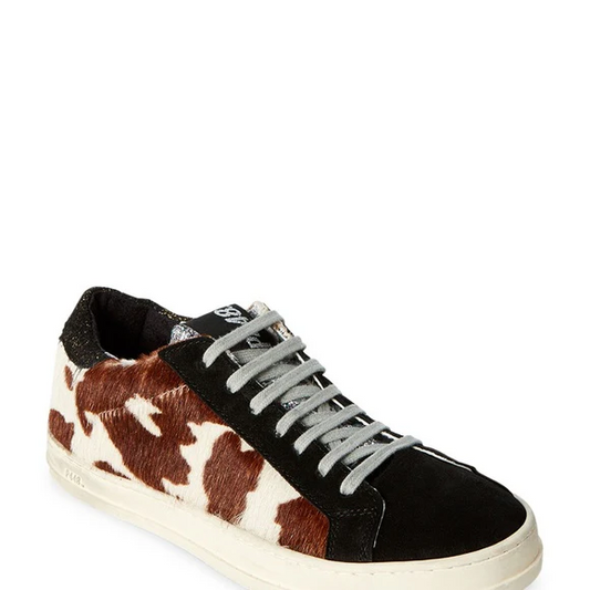 P448 sneaker 6 Cow print lace tennis shoe