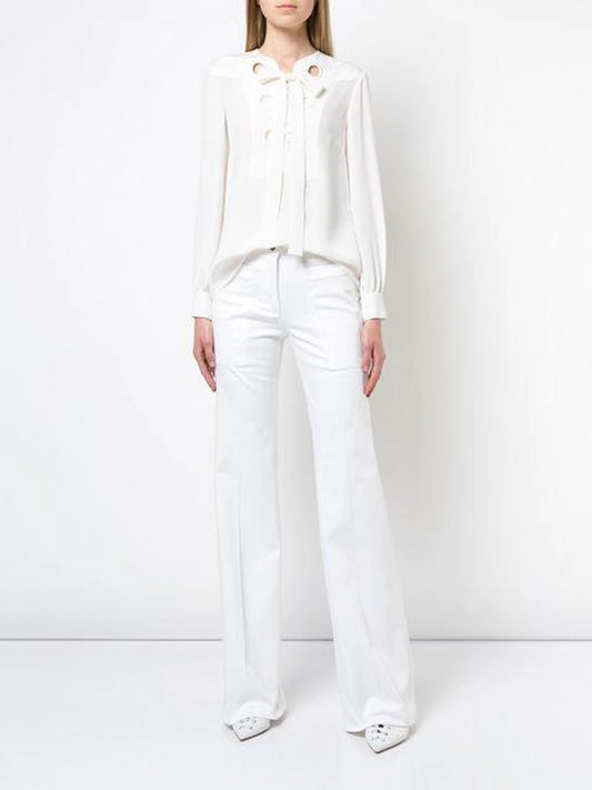 Derek Lam "Sara Lace Up" Blouse