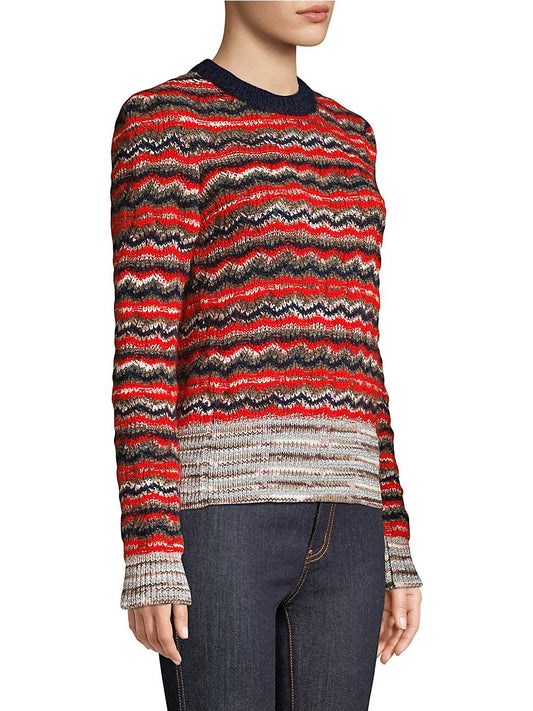 Tory Burch "Lurex Stripe" Sweater