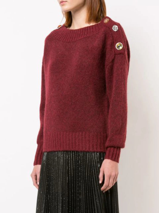Veronica Beard "Chase Off The Shoulders" Sweater