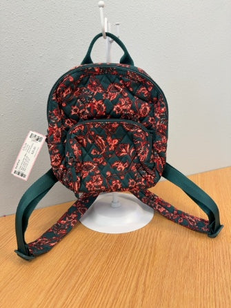 Vera Bradley Green/Red Paisley Mini Backpack