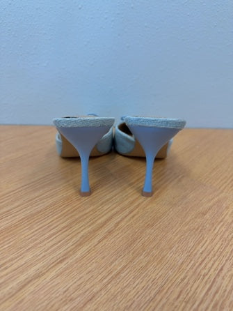 Steve Madden 9 Blue Point toe lace up heels