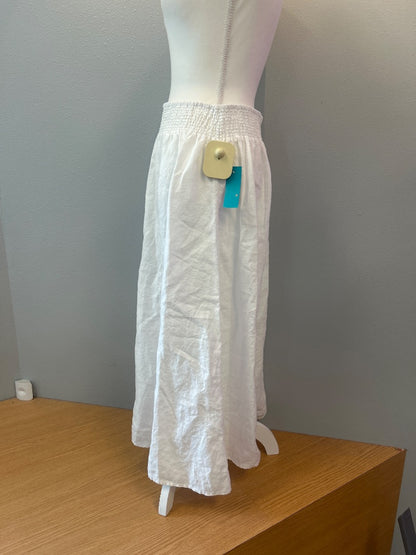 Chico's 2.5 Chico's/14 White LINEN Pull on midi