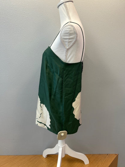 Tibi S Green SILK floral