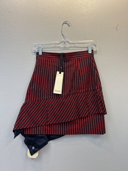 Pinko 2 Red/Black NWt Stripes asymetric