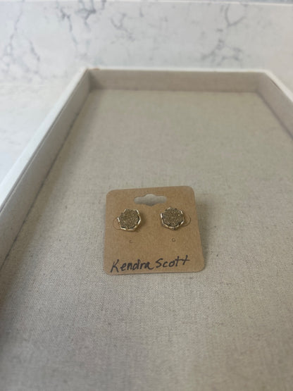 Kendra Scott  Gold Crushed crystals in silver post Earring Gold