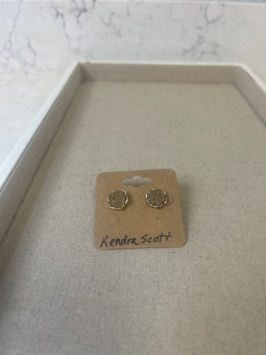 Kendra Scott  Gold Crushed crystals in silver post Earring Gold