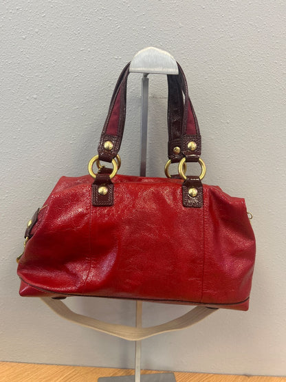 Coach  Red Poppy Patent Sachel