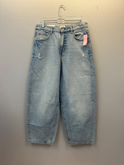 H&M 8 Light Wash NWT Hi Waist Barrel